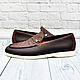 Order Men's loafers made of genuine ostrich leather, and genuine leather. SHOES&BAGS. Livemaster. . Loafers Фото №3