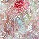 Oil painting Abstract Delicate peonies on a square canvas. Pictures. sharaeva-elena. My Livemaster. Фото №6