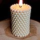 Заказать Свеча ,, Цилиндр Жемчуг". Helen'candle. Ярмарка Мастеров. . Свечи Фото №3