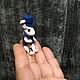 ON SALE White rabbit-miniature 5,5 cm, crocheted. Miniature figurines. Lebedeva Lyudmila (knitted toys). Online shopping on My Livemaster.  Фото №2