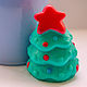 Silicone mold for soap 'Little Christmas tree 3D', Form, Shahty,  Фото №1