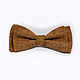Bow tie brown textured cotton tweed, Ties, Moscow,  Фото №1