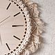 Макраме - часы "Водопад времени". Часы классические. Евгения. Интернет-магазин Ярмарка Мастеров.  Фото №2