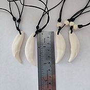 Wolf Teeth Necklace brown