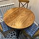 Round dining table made of elm slabs (project g. Reutov). Tables. uloft. My Livemaster. Фото №5