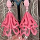 Серьги Flowerdrop в стиле Oscar de la Renta. Серьги классические. Татьяна Сидорова. Ярмарка Мастеров.  Фото №6