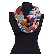Аксессуары handmade. Livemaster - original item Striped knitted scarf. Handmade.
