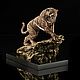 Order Statuette: ' Tiger on the rock'. apanasovru. Livemaster. . Figurine Фото №3