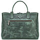 Womens leather handbag champagne (crazy). Classic Bag. Russian leather Guild. My Livemaster. Фото №5