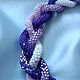 Лариат-жгут из бисера "Королевский градиент". Лариаты. Beads&Beauty by Irina. Ярмарка Мастеров.  Фото №4