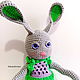  Alien rabbit knitted in overalls. Amigurumi dolls and toys. Lace knitting workshop. Lidiya.. Online shopping on My Livemaster.  Фото №2