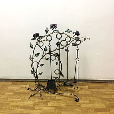Дача и сад ручной работы. Ярмарка Мастеров - ручная работа Каминный набор с розами. Handmade.