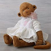 Куклы и игрушки handmade. Livemaster - original item Teddy monkey Asya.. Handmade.