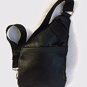 Женский кожаный рюкзак чёрный натуральная кожа