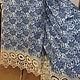 Ткань джинсовая рубашечная купон мережка арт.68 ДЖ-4 крупные цветы, Ткани, Лабинск,  Фото №1