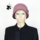 Stylish lady's hat. 100% wool. Three colors. Hats1. Mishan (mishan). Online shopping on My Livemaster.  Фото №2