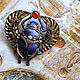  "Scarab" египетский стиль. Брошь-булавка. Valeria Belova (Дом Лунной Росы). Ярмарка Мастеров.  Фото №5
