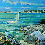 Картины и панно handmade. Livemaster - original item Oil painting sea, seascape. Handmade.