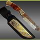 Gift knife made of Damascus steel z784, Knives, Chrysostom,  Фото №1