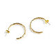 Earrings rings 'Movement'stylish earrings in the form of rings gold. Congo earrings. Irina Moro. My Livemaster. Фото №4