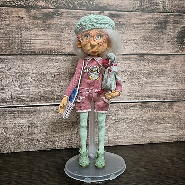 Куклы и игрушки ручной работы. Ярмарка Мастеров - ручная работа Кукла Полина и ее друг гусь Ганс. Ручная работа.. Handmade.