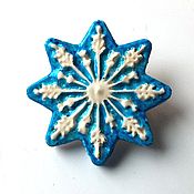 Украшения handmade. Livemaster - original item Icon: ceramic snowflake icon. Handmade.