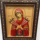 Икона Богородицы Семистрельная, в цвете. Иконы. Александр Подрезов (Vernissage-AV). Интернет-магазин Ярмарка Мастеров.  Фото №2