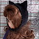 Шапка Кошка для блайз. Одежда для кукол. Мартынова Светлана: toys@bags. Ярмарка Мастеров.  Фото №6