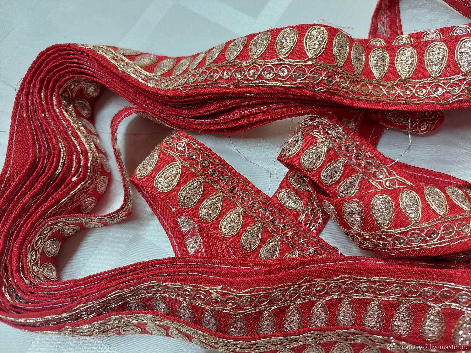 Антикварная тесьма с ручной вышивкой золотом в интернет-магазине на ...