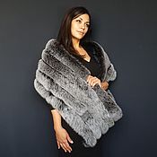 Аксессуары handmade. Livemaster - original item Fur cape with arctic fox fur. Handmade.