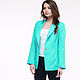 Loose jacket made of mint linen. Jackets. etnoart (etnoart). Online shopping on My Livemaster.  Фото №2