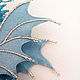 Brooch dragon 'Sea butterfly'. Sea Blue. Brooches. master Alena Litvin. My Livemaster. Фото №5