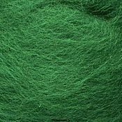 Материалы для творчества handmade. Livemaster - original item Carding Green 29 mkr. Kamteks. Wool polutorka.. Handmade.