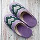  high mountain ash felted women's with prevention, Slippers, Kazan,  Фото №1