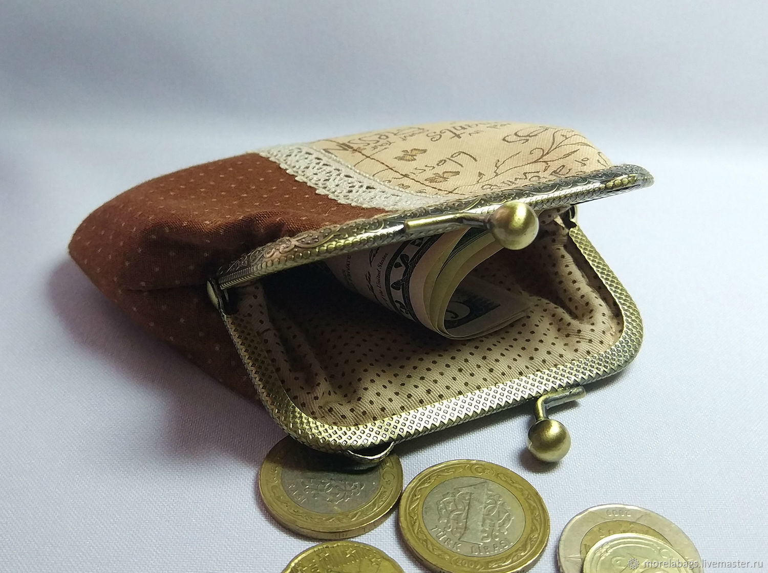 старинный кошелек для монет