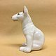 The bull terrier sits a porcelain figurine. Figurines. Veselyj farfor. My Livemaster. Фото №5