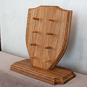 Сувениры и подарки handmade. Livemaster - original item Stand for collectible knives made of solid oak. Handmade.