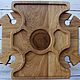 Винный стол из дуба 50*30*23 со съёмной менажницей. Подносы. SDPWooD. Ярмарка Мастеров.  Фото №4