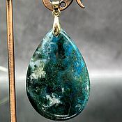 Украшения handmade. Livemaster - original item Pendant / pendant / made of Turquoise Natural Chrysocolla. Handmade.