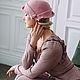 Velour hat 'Coquette old rose'. Hats1. Novozhilova Hats. My Livemaster. Фото №5