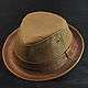 Waxed cotton canvas trilby hat TRL-01. Hats1. Bluggae Custom Headwear. Online shopping on My Livemaster.  Фото №2
