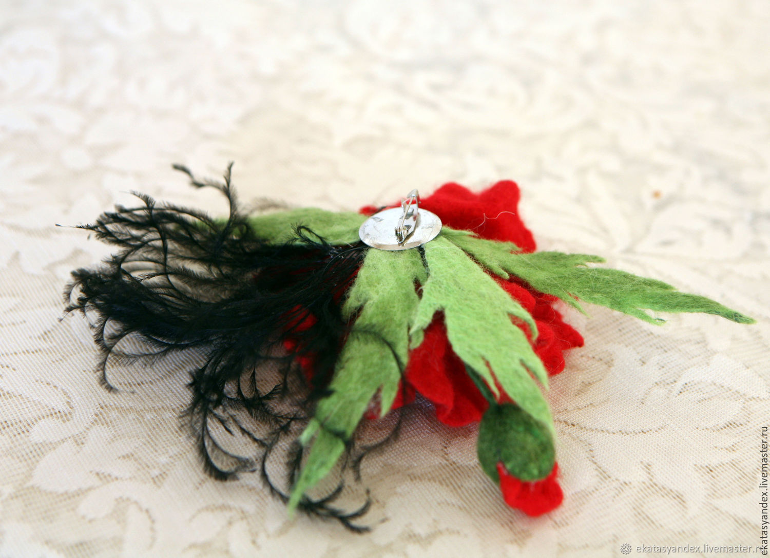 Брошь мак – купить на Ярмарке Мастеров – 7LBDDRU | Брошь-булавка, Москва