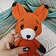 Little fox Ginger Soft toy fox Little fox Red Fox. Stuffed Toys. Вязаные игрушки - Ольга (knitlandiya). My Livemaster. Фото №5