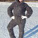 DOWNY JUMPSUIT WITH A HOOD 'DOWNY CHIC' goat down, Jumpsuits & Rompers, Urjupinsk,  Фото №1