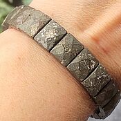 Украшения handmade. Livemaster - original item Natural Pyrite Bracelet. Handmade.