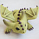 Grass dragon, wool sculpture. Felted Toy. touch-me. Online shopping on My Livemaster.  Фото №2