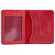 Leather wallet of the driver 'York' (raspberry). Passport cover. Russian leather Guild. Online shopping on My Livemaster.  Фото №2
