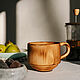 Wooden large cedar mug for drinks 400 ml. C73, Water Glasses, Novokuznetsk,  Фото №1