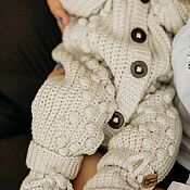 Материалы для творчества handmade. Livemaster - original item Crochet patterns: a set for discharge jumpsuit cap. Handmade.
