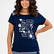 Order Tunic 'Tina blue'. BORMALISA. Livemaster. . T-shirts Фото №3